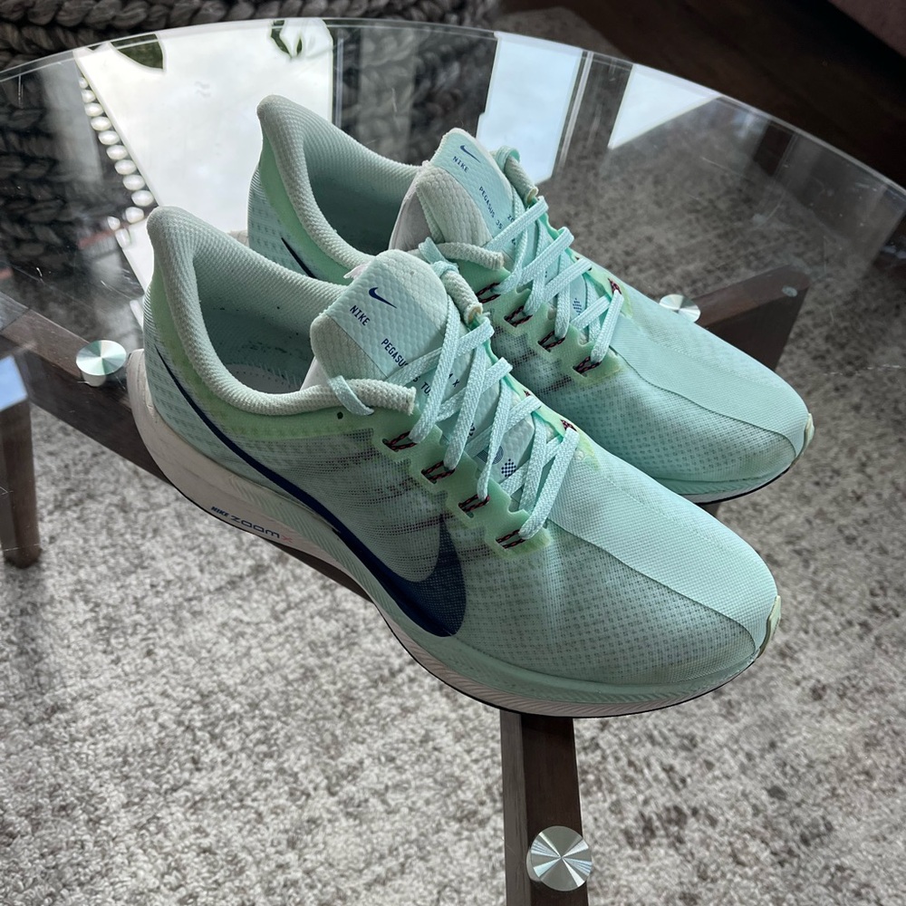 Nike Wmns Zoom Pegasus new Turbo 'Teal Tint' Running Athletic Shoes Size 8 - Picture 4 of 11